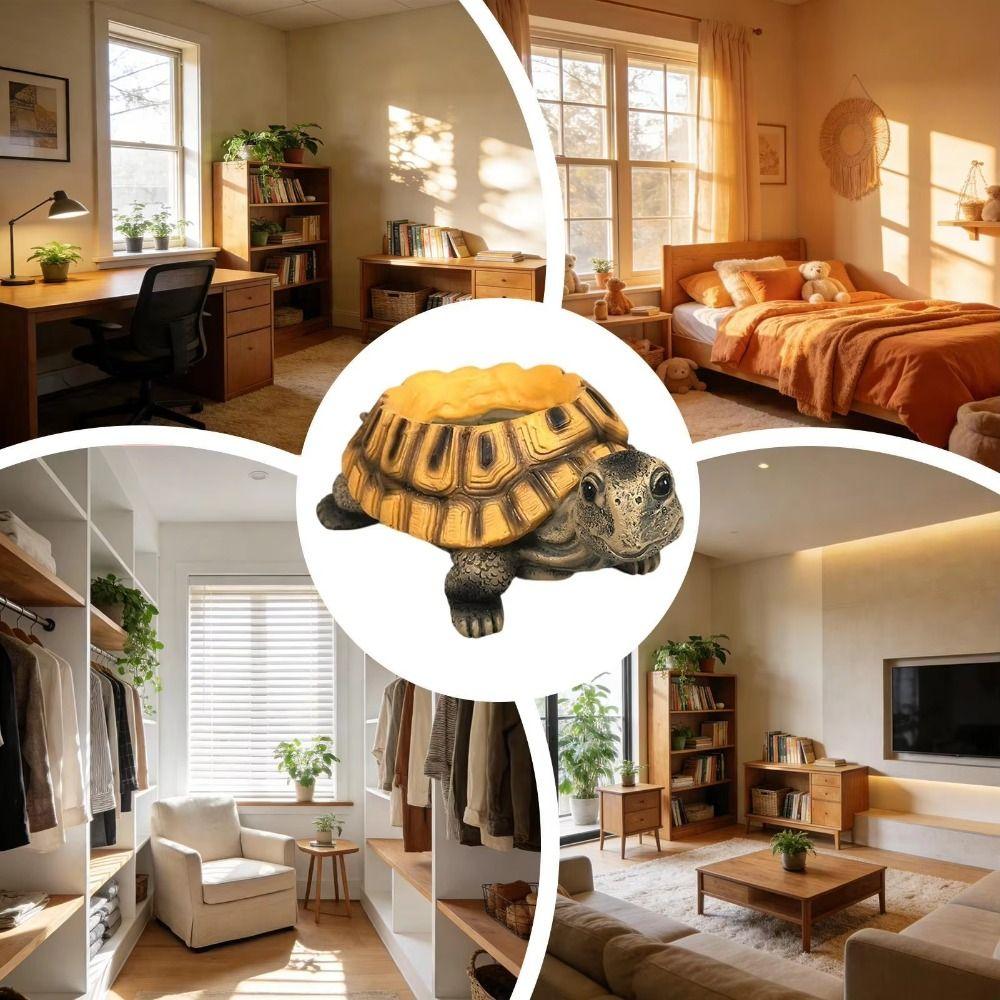 Creative Animal Ornament Vase Simulated Turtle Flowerpot Durable Succulent Planter  Home Office