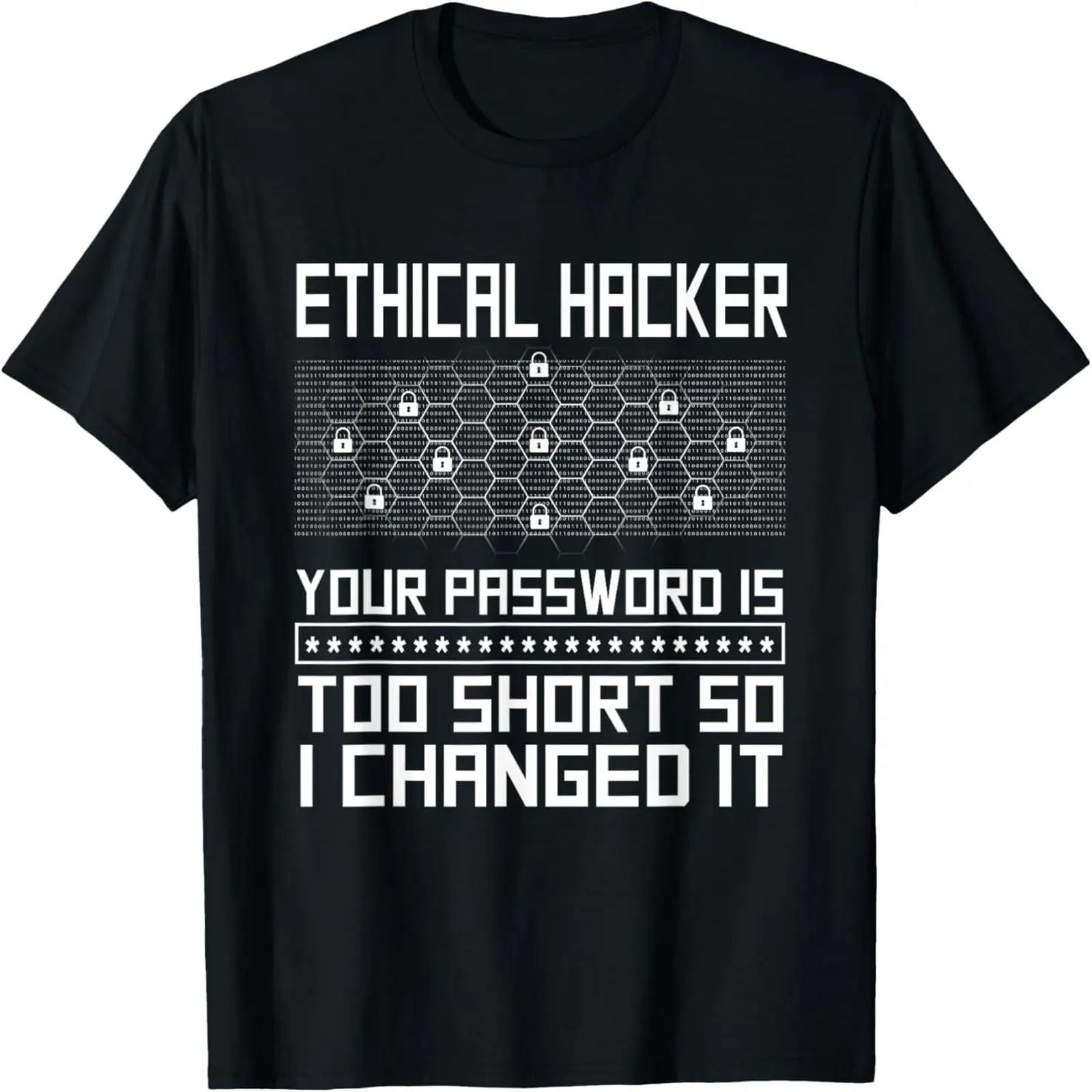 

Ethical Hacker Computer Hacking Security Fortification T-Shirt XXXXXL чорний