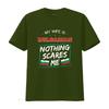 My Wife Is Bulgarian Nothing Scares Me T Shirt Flag Of Bulgaria Anniversary For Husband Funny Marriage Vintage