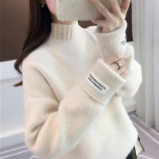 Women Sweater Casual Turtleneck Female Pullover Long Sleeve Warm Soft Autumn Winter Knitted