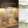 Under Sink Storage Basket Metal Mesh Hanging Basket Drill Free Rust Proof Drainage Bathroom Skincare Organizer Space Saving Rack