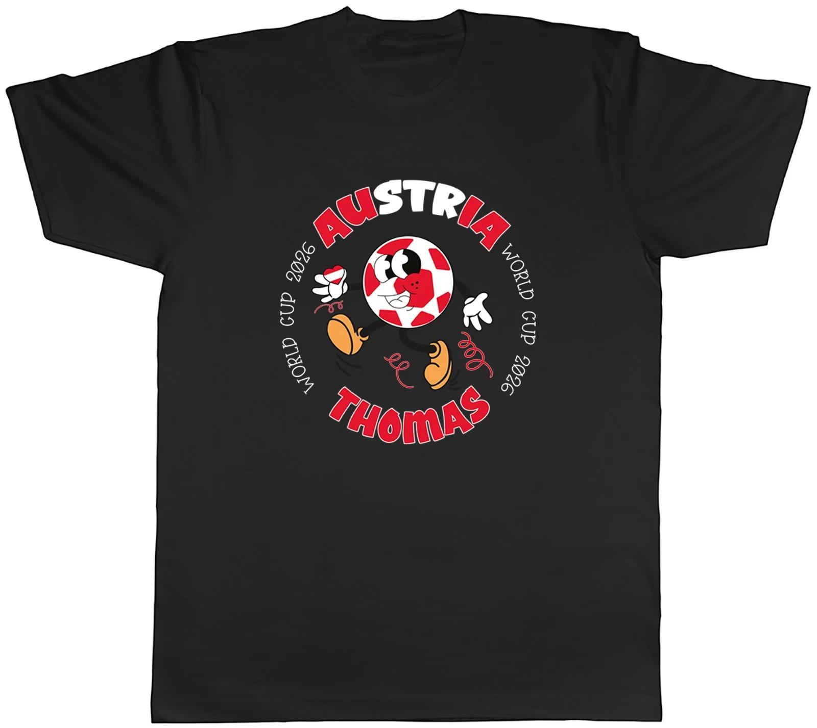Personalised Austria World Cup Heart Football Fan Mens T-Shirt Tee Gift Top XXXXL