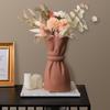 Creative Mo Landi Keramikkvase Midjeformet sommerfuglpynt Stue Blomsterarrangement Beholder hjemmedekorasjoner