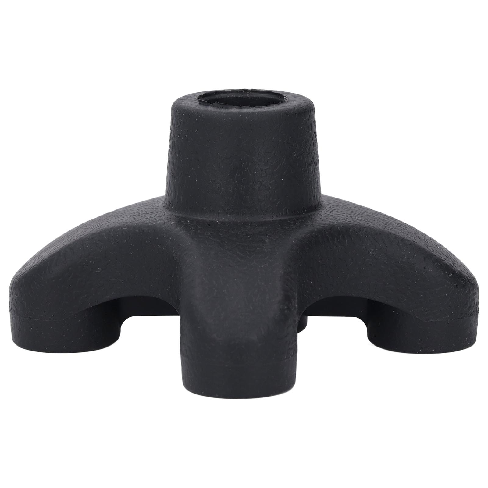 

Трость наконечник 4 зубца сверхпрочная нескользящая трость для ходьбы четверное основание сменная резина ABS для 19 мм трости