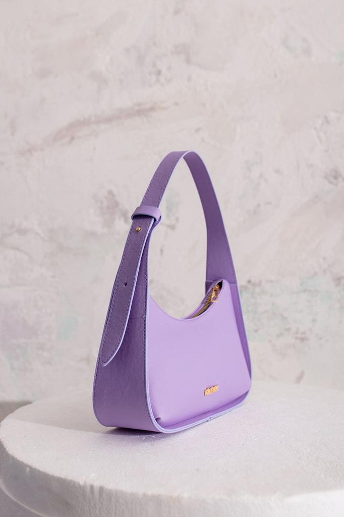 Women's Stylish and Useful Shoulder Bag Lilac Lined Hand and Shoulder Bag