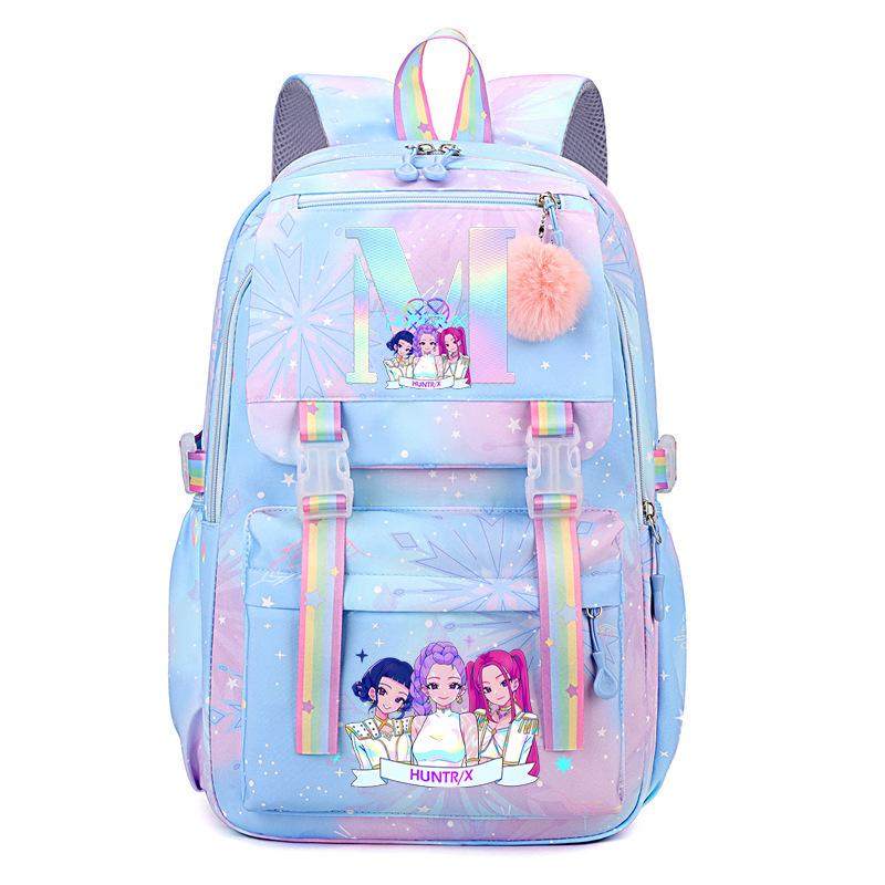 Animation Cartoon Letter Printing Student Campus High Value Fashion Backpack Light Large Capacity Backpack