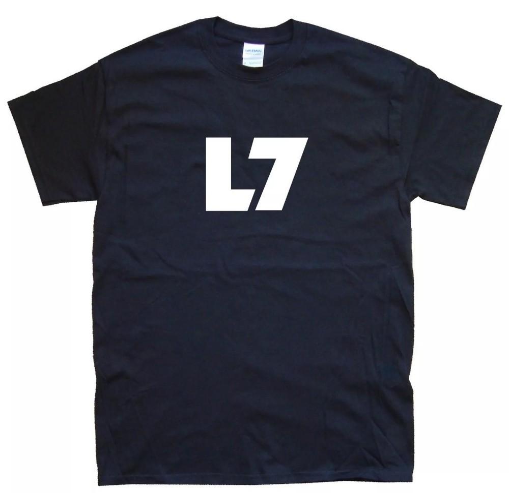 L7 nuova T-SHIRT taglie S M L XL XXL 3 4 XL nero bianco