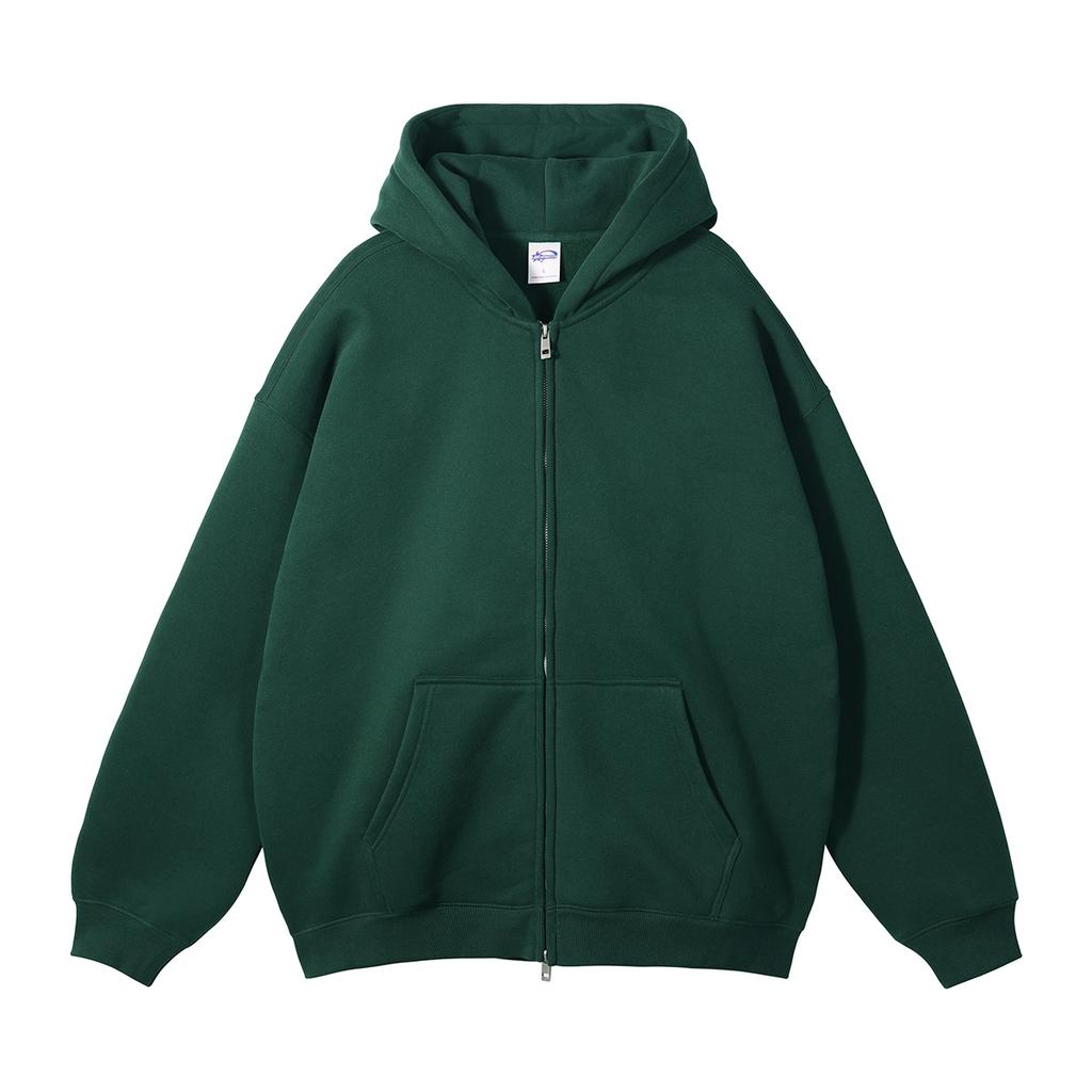 Herren Hoodie mit Fleecefutter für Herbst und Winter, Verdicktes Sweatshirt mit Reißverschluss