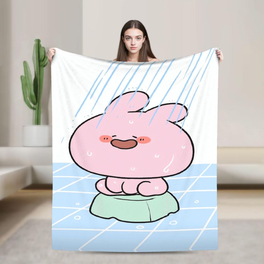 A-Asamimichaan Plush Blankets Girls Boys  Flannel Bedding Throws For Couch Chair Super Warm Custom Quality Bedspread Gift
