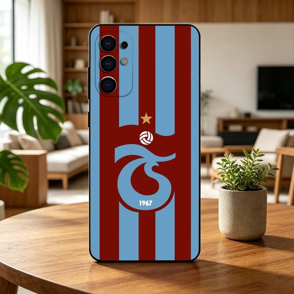 Coque de téléphone T-Trabzonspor pour Samsung S25, S24, S21, S22, S23, S30, Ultra, S20, Plus, Fe, Housse noire en silicone souple