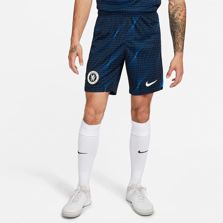 New Nike Chelsea FC 2023/24 Stadium Away Soccer Bottoms Men's Soaring/White DX2705-427