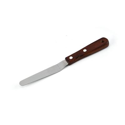 Stainless Steel Wooden Handle Cake Decorating Cake Tool Bakeware for Mixing Cake Scraper Butter Cutter Spatulas Icing Spatula