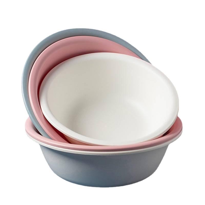Thickened Frosted Plastic Washbasin for Household, Laundry, and Baby Use