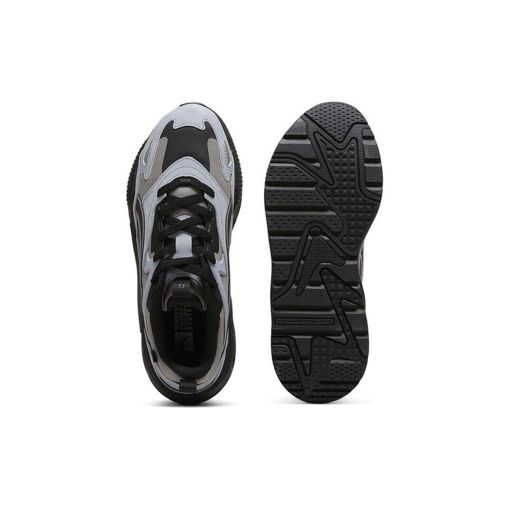 Puma Rs-X Cómodas Versátiles Transpirables de Caña Baja Estilo de Vida Casual Zapatillas Unisex Gris Negro 390777-13