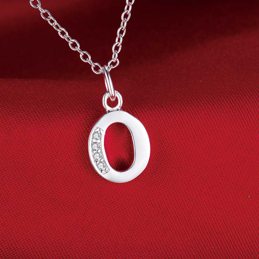 26 letters 925 sterling silver Necklace Pendant Shining 5A Zircon for Women Fashion Wedding Engagement Jewelry GiftsGood product