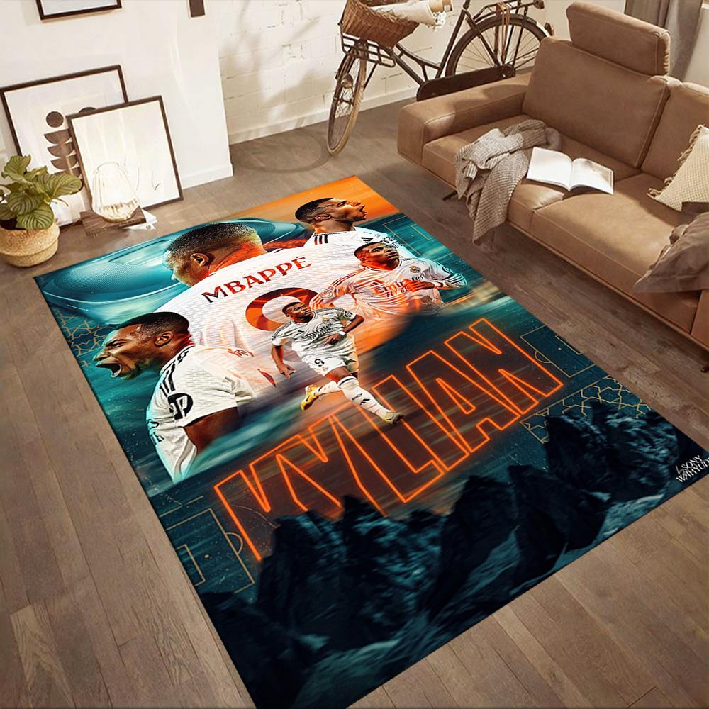 Mbappe 40 Carpet Suitable for Bedrooms Entryway Dining Room Playrooms Anti-slip Rug Office home decor Gift for Festivals