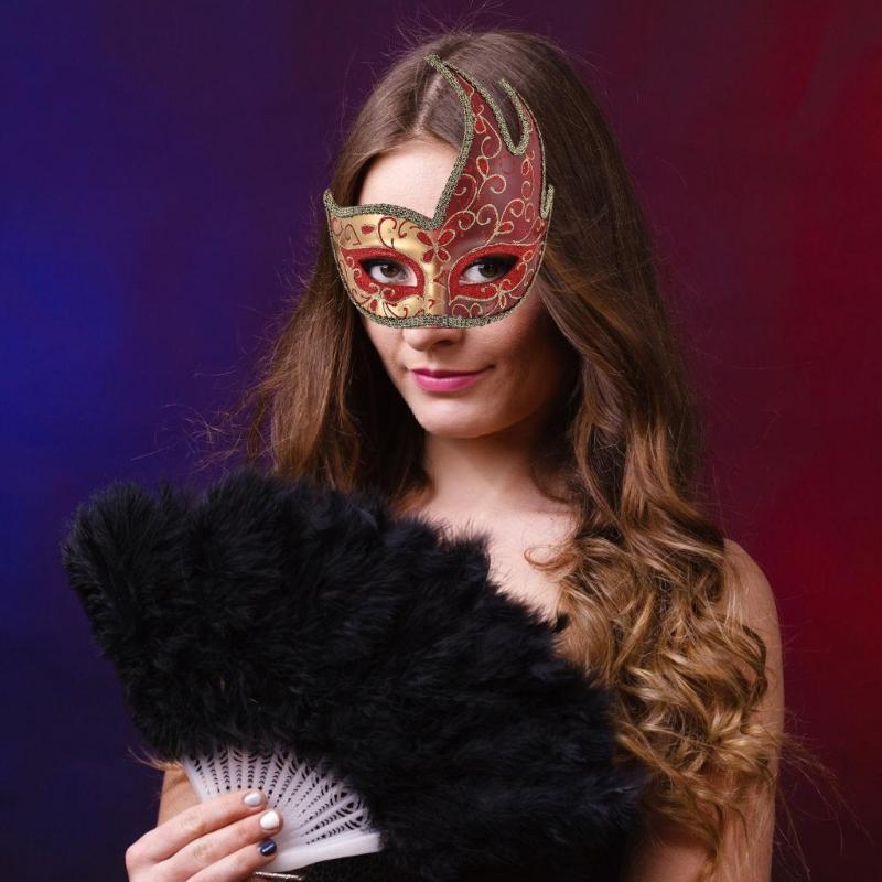 High Simulation Plastic Masquerades Mask For Cosplay Halloween Event Costume Accessory Comfortable Party Prop