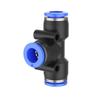 UK/US Quick Connect Fittings - Blue/Black/White Caps, Air Hose Models PU, PV, PY, PE (1/4 & 3/8)