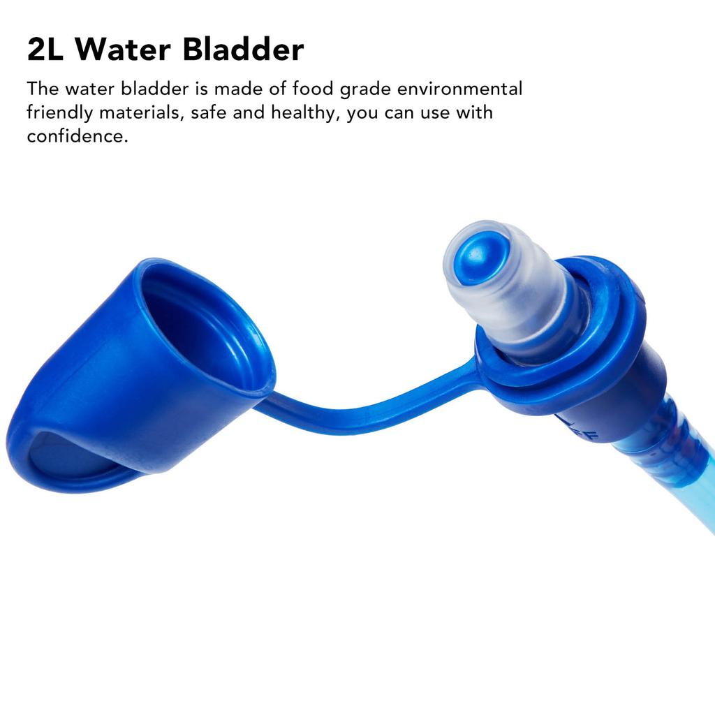Trinkblase 2L Lebensmittelqualität Auslaufsicherer Wasserspeicher Aufbewahrungstasche Outdoor-Sport Wasserblase