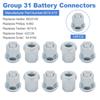 Group 31 Battery Stainless Steel Closed Nut For Standard 3/8" Stud 6015-010 10PCS