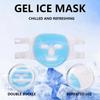SPA Ice Cold and Hot Heat Full Face Eye Mask Sleeping Ice Pack Reduce Face Puff Dark Circles Gel Beads Compress for Woman