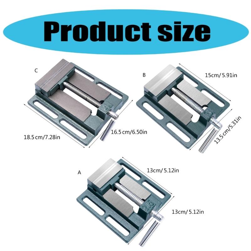 Milling Machine Pliers 2.5/3/4inch Drill Press Vise Benches Clamps Flat Tongs Vise Drilling Machine Stand Flat Nose Pliers