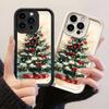 JT168 Christmas Tree with Gifts Painting for iPhone 17 16 15 14 Pro Max Samsung S26 S25 Ultra A17 A16 A07 A56 Xiaomi 15T Redmi 15c 14C Soft TPU Case