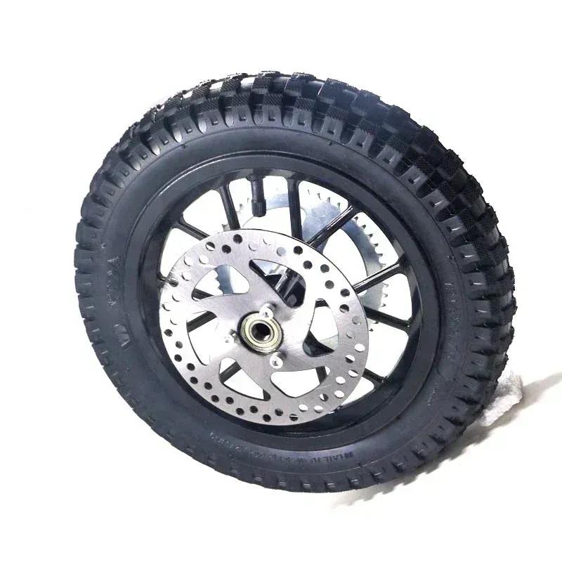 Pocket Bike Mini Moto Gasroller Vordere Hintere Felge Lager Bremsscheibe Rotor Ritzel Für Reifen 12,5 x 2,75 Schlauch 12 1/2*2,75