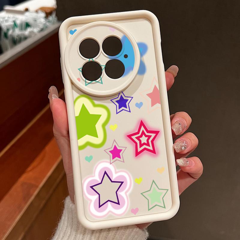 Blended Colorful Stars Pattern Case For OnePlus 15 13 13T 12 Shockproof Bumper Silicone Cover For Oneplus Nord 5 13R 12R 11R 5G