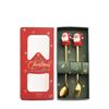 Christmas Dinnerware Set Golden Stainless Steel Spoon and Fork Set Cute Children's Gifts Rice Spoon Fruit Fork Table Accessories
