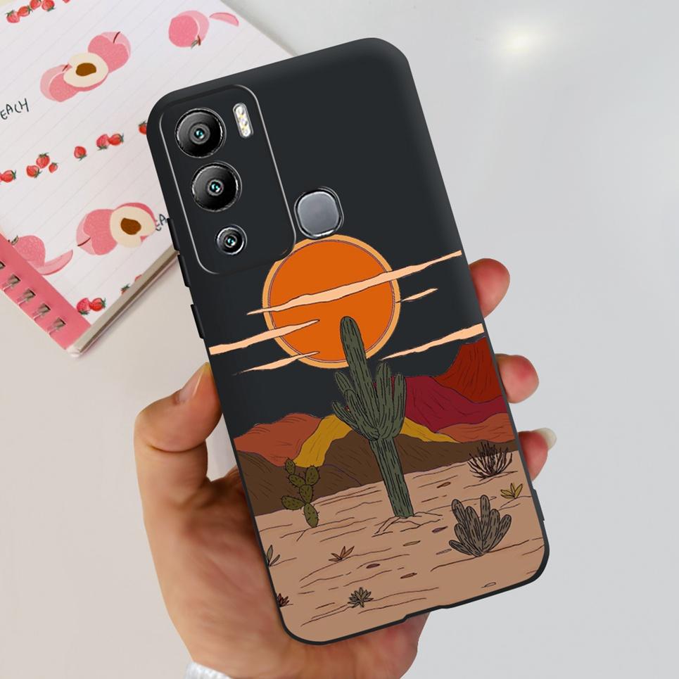 For Infinix Hot 12i Case Hot 12 12Play Cute Fashion Soft Silicone Back Cover For Infinix Hot12 Hot 12 Play NFC Phone Bumper Etui