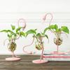 Forma Animale Flamingo Vaso da Fiori Caratteristico Carino Accessorio Decorazione Matrimonio Natale Pianta da Tavolo Bonsai Vaso