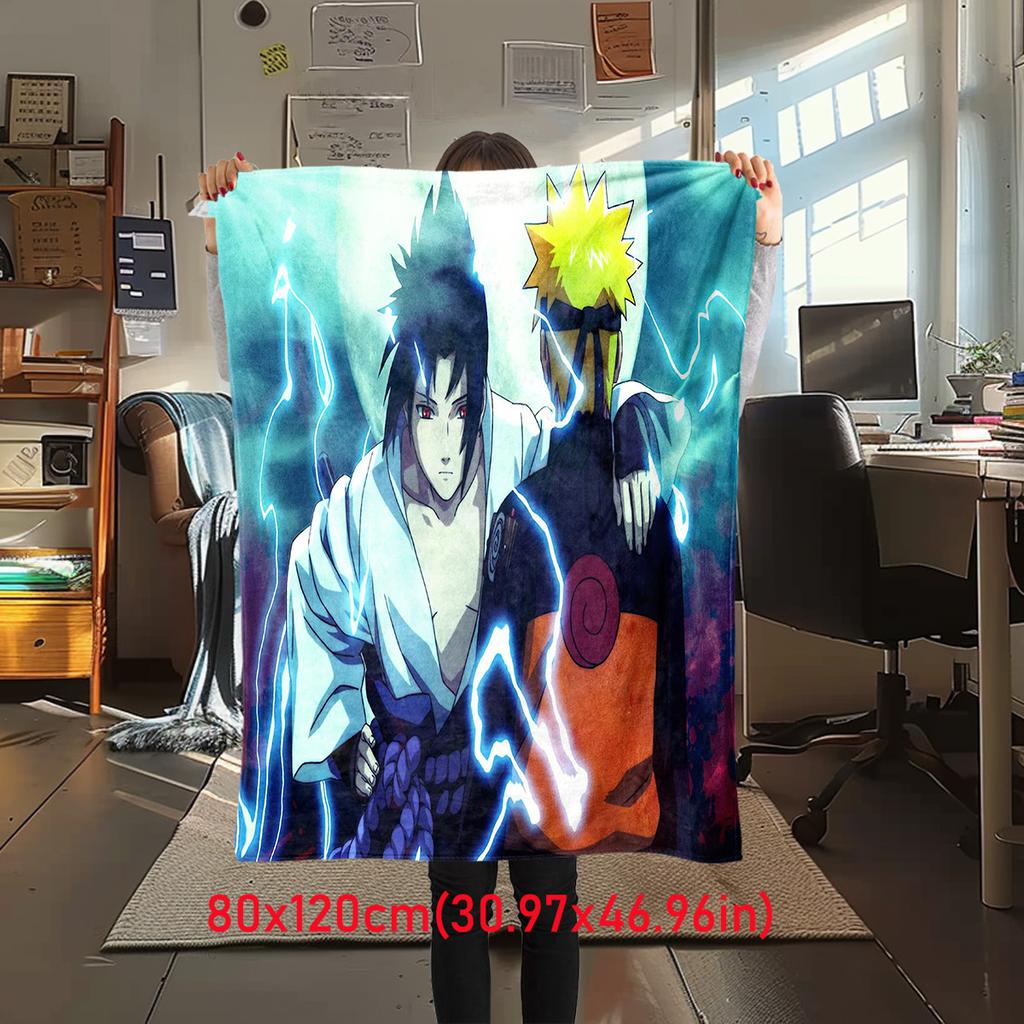 Japanese anime cartoon NARUTO famous Uzumaki Naruto blanket soft home furnishing nap decoration four seasons warm Sherpa blanket B11