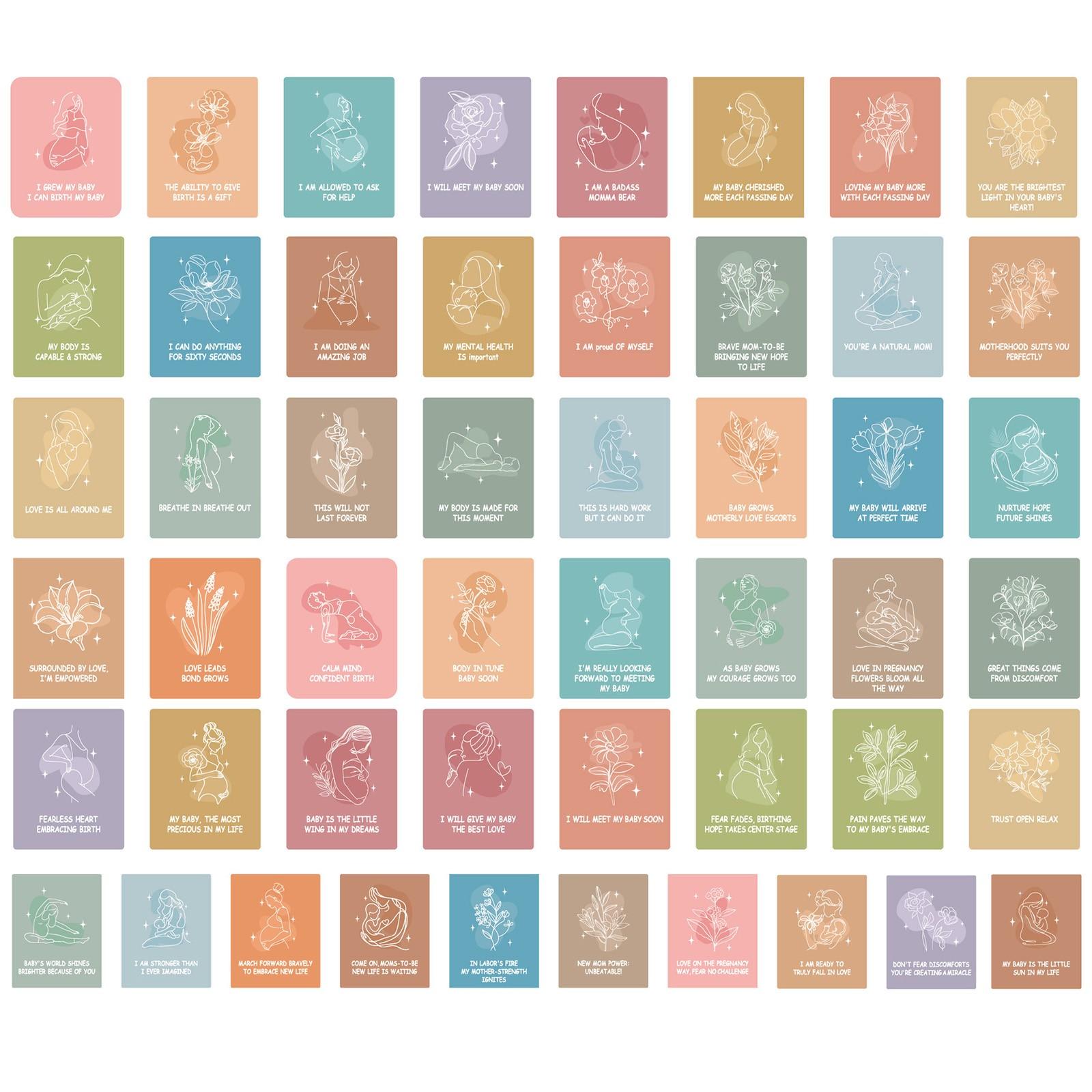 

50 новых вдохновляющих и ободряющих открыток для беременных женщин и мам One Size