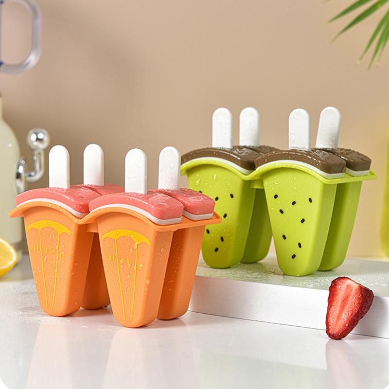 Nuovo Stampo per Gelato con Coperchio a Forma di Anguria Stampo DIY per Ghiaccioli Fatti in Casa Strumenti per Preparare Gelato con Succo e Latte in Cucina