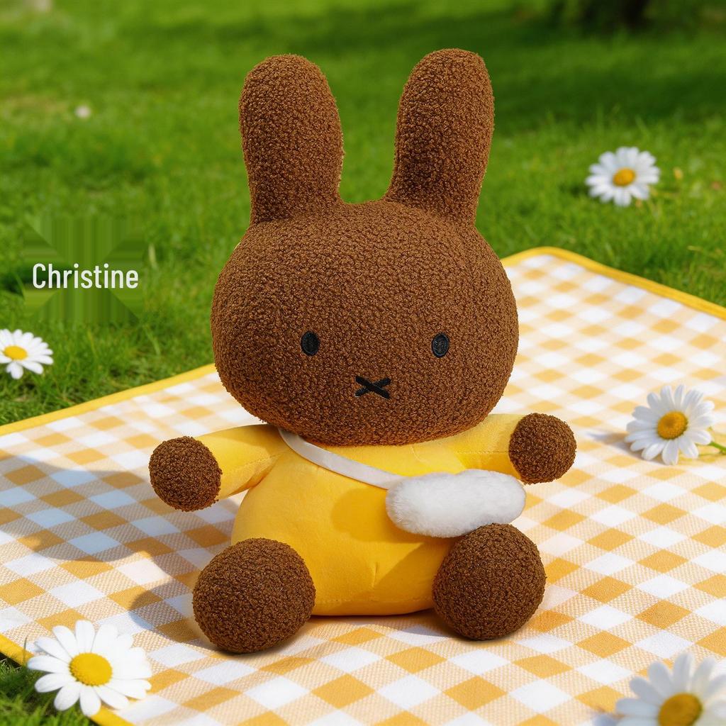 Cute Miffy Plush Doll In Sitting Pose - Qixi Festival Star Cushion & Birthday Gift