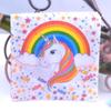 Unicorn and Floral Paper Napkin Set with Placemats and Cups for Weddings and Parties.