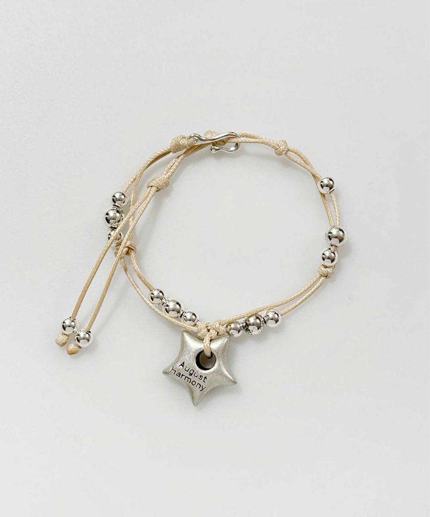 August Harmony Vintage Star String Note Bracelet