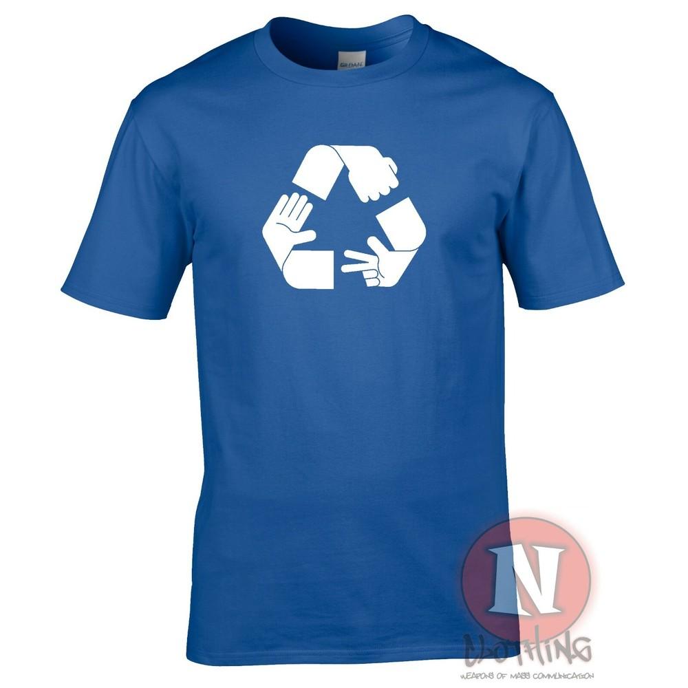 Rock Paper Scissors Recycle TShirt Funny Game Adult Tee