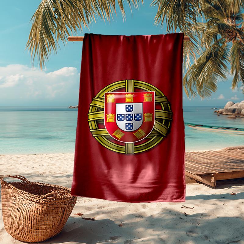 Portugal flag Fashion Beach Towel: Ideal for Summer Adventures Soft, absorbent and quick drying suitable for swimming and bathing
