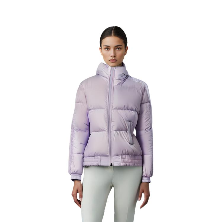 Adidas Neo Outdoor Warm Windproof Casual Sports Down Jacket Winter Women Jacket Purple GJ8825