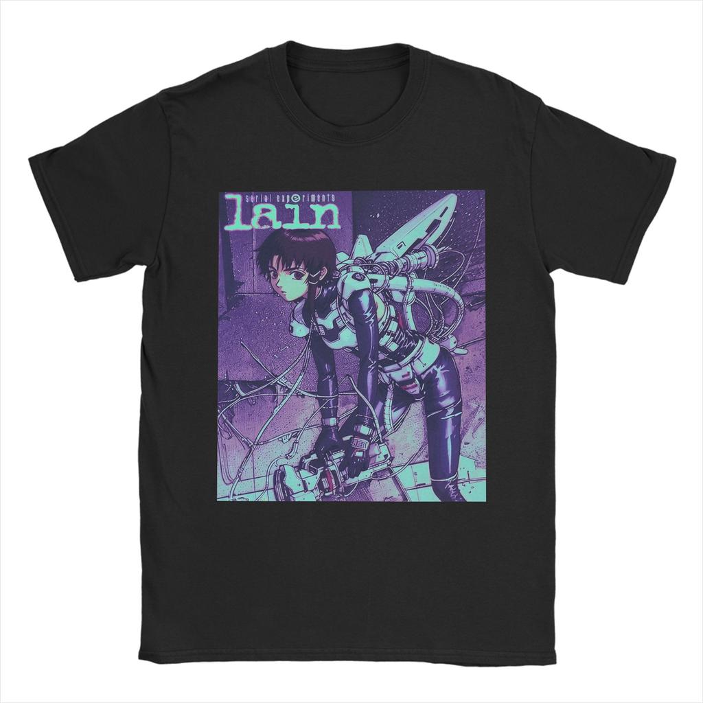 Serial Experiunisexts Lain Classic TShirt T Shirts Unisex Unisex Cotton Humorous TShirt O Neck Tees Short Sleeve Clothing Big Size