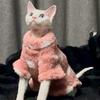Vestiti per Gatto Sphynx Invernali Caldi Devon Rex Cornish Shorthair Pigiama in Pile Piccoli Animali