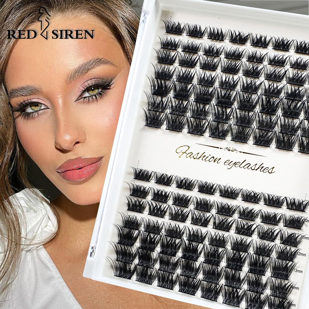 Large Tray 14 Rows Individual Lashes Mixed Tray Volume Cluster Lashes Black Mink Under Eyelash Clusters DIY Lash Extension Kit