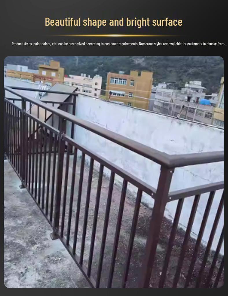 Zinc-Steel Outdoor Stair and Balcony Railing for Villas and Buildings
