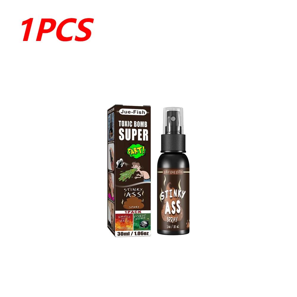1/2/3PCS Fart Gag Spray Can Stink Bomb Ass-Smelly Stinky Gas Gag Prank Novelties Toys Halloween Party Supplies for Kids Adults