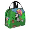 Gardening Opossum Resuable Lunch Boxes for Women Multifunction Cartoon Animal Pet Thermal Cooler Food Insulated Lunch Bag