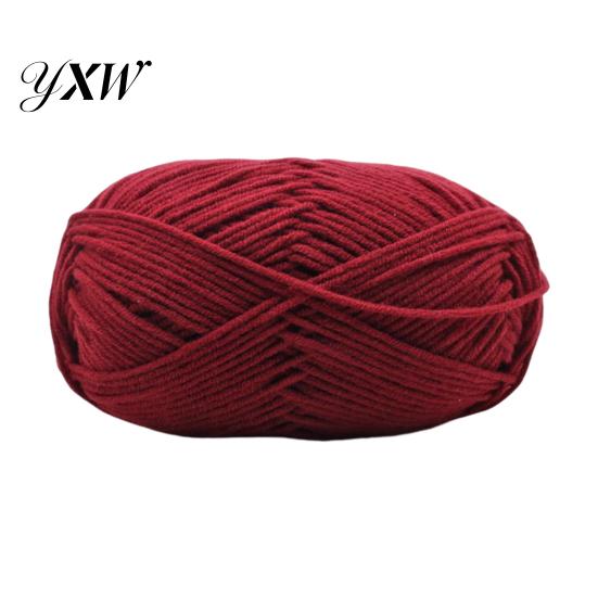 4Ply Crochet Yarn Knitting Wool Professional Ultra Soft Needlework DIY Milk Cotton Knitted for Home Woollen