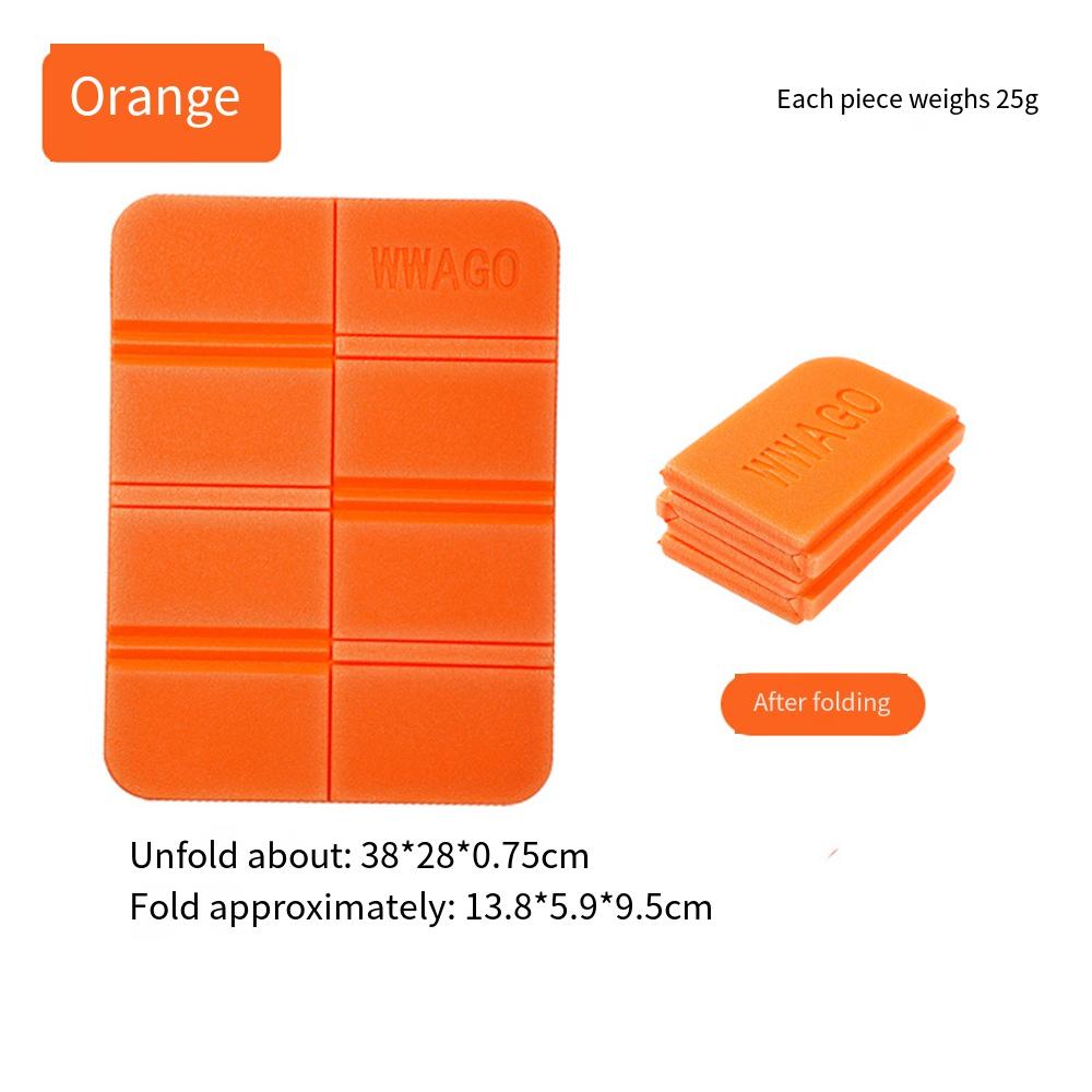 2Pcs Outdoor Mini Folding Mat Lightweight Waterproof XPE Foam Sitting Pad for Camping Hiking Picnic Sports Cushion etc