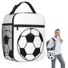 Sac à lunch isotherme pour ballon de football pour femmes enfants Boîtes alimentaires étanches Sac fourre-tout isotherme pour le déjeuner